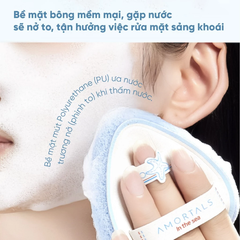 Bông rửa mặt Amortals - phiên bản đại dương (2 mút/hộp)