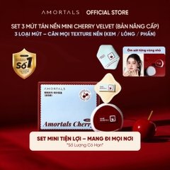 Bộ bông phấn Amortals Cherry Series (gồm 3 Bông phấn mini/bộ)