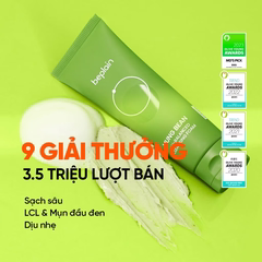 Beplain Sữa rửa mặt Mung Bean pH-Balanced Cleansing Foam 80ml