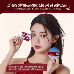 Bộ bông phấn đa năng Amortals phiên bản Cherry Series, (gồm 6 Bông phấn lớn + 3 Bông phấn mini + 1 Hộp đựng + 1 Túi vải nhung)