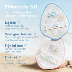 Bông rửa mặt Amortals - phiên bản đại dương (2 mút/hộp)