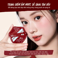 Bộ bông phấn đa năng Amortals phiên bản Cherry Series, (gồm 6 Bông phấn lớn + 3 Bông phấn mini + 1 Hộp đựng + 1 Túi vải nhung)
