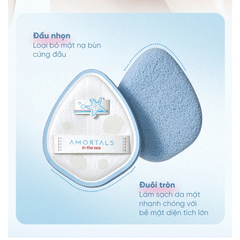 Bông rửa mặt Amortals - phiên bản đại dương (2 mút/hộp)