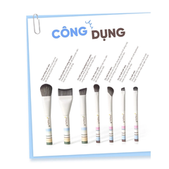 Bộ cọ trang điểm mắt phiên bản du lịch Amortals (7pce/hộp)