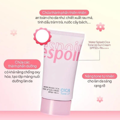 Kem chống nắng Espoir Water Splash Cica Tone Up Sun Cream SPF50+ PA++++ 60ml