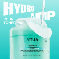 Toner Pad cấp ẩm Anua PDRN 100 Hyaluronic Acid Glow Pad 180ml/ 60 Pads