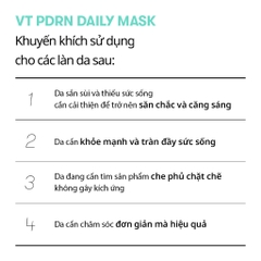 Mặt nạ cải thiện nếp nhăn, làm sáng da VT PDRN Daily Mask 350g/30 miếng