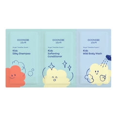 Combo 3 Gói Hàng Tặng GOONGBE Kids Silky Shampoo, Softening Conditioner Và Mild Body Wash Sachet 4ml