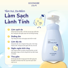 Sữa Tắm Dịu Nhẹ GOONGBE Kids Mild Body Wash Cho Bé Từ 36 Tháng, 300ml