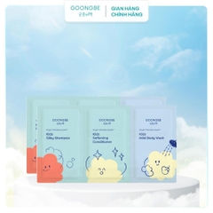 Combo 3 Gói Hàng Tặng GOONGBE Kids Silky Shampoo, Softening Conditioner Và Mild Body Wash Sachet 4ml