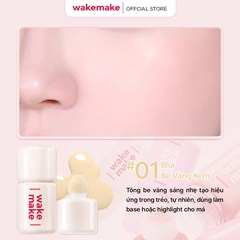 Má hồng dạng kem Wakemake Shaking Blur Check 4g