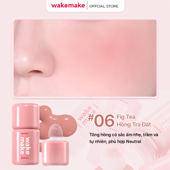 Má hồng dạng kem Wakemake Shaking Blur Check 4g