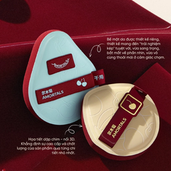 Bộ bông phấn Amortal phiên bản Cherry Series (gồm 2 bông mút + 1 hộp đựng hình bông hoa)