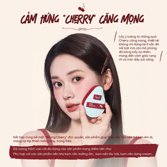 Bộ bông phấn Amortal phiên bản Cherry Series (gồm 2 bông mút + 1 hộp đựng hình bông hoa)