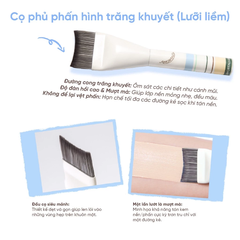 Bộ cọ trang điểm mắt phiên bản du lịch Amortals On The Go Travel Makeup Set (7pce/hộp)