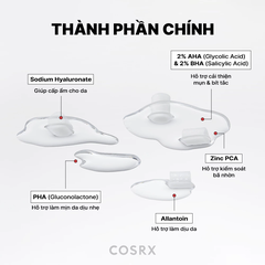 Sản phẩm dưỡng da Cosrx The AHA 2 BHA 2 Blemish Treatment Serum