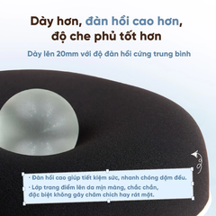 Bộ Bông Mút Trang Điểm Amortals Original Series Black Plus Foundation Puff Set (1 Bông phấn phủ+2 Bông phấn ướt)