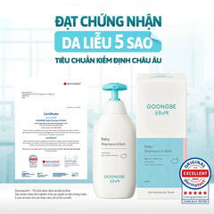 Sữa Tắm Gội GOONGBE Primmune Shampoo & Bath Cho Bé Sơ Sinh 350ml