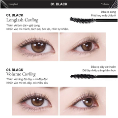 Chuốt Mi Làm Dày & Cong Mude Inspire VOLUME Curling 8ml