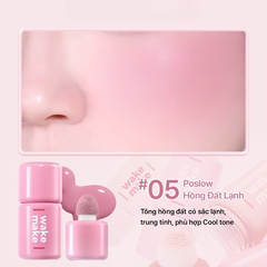 Má hồng dạng kem Wakemake Shaking Blur Check 4g