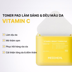 [TONER PAD] Sản phẩm dưỡng da MEDIHEAL PAD 170ml - 210ml, 100 miếng/hộp