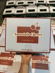 Bộ bông mút đa năng Amortals phiên bản Cherry Series, (gồm 6 Bông phấn lớn + 3 Bông phấn mini + 1 Hộp đựng + 1 Túi vải nhung)