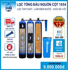 Hệ Thống Lọc Nước Tổng 3 Cột Composite Clearwave Khử Canxi – T1000-3CP2RM