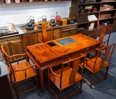 BỘ BÀN TRÀ ĐẠO GỖ HƯƠNG LÀO CAO CẤP 1,8M