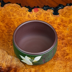CHÉN TRÀ CHỦ TỬ NÊ PHỦ LỤC NÊ VẼ HOA SEN (120ml)