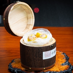 QUÀ TẶNG TRÀ PHỔ NHĨ QUÝT THÙNG GỖ CAO CẤP (500gram)