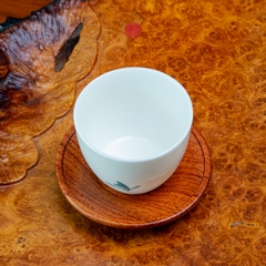 CHÉN TRÀ SỨ CẢNH ĐỨC DÁNG CAO VẼ HOA LAN (50ml)