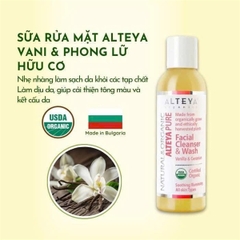 Sữa rửa mặt Vani và Phong Lữ hữu cơ Alteya 150ml