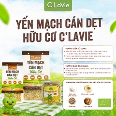 Yến Mạch cán dẹt hữu cơ C Lavie 450gr ( Túi)
