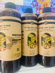 Cốt mía gừng sả muối 1 lít ( Chai )