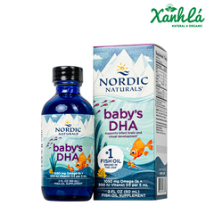 Omega 3 𝐁𝐚𝐛𝐲'𝐬 𝐃𝐇𝐀 𝐍𝐨𝐫𝐝𝐢𝐜 𝐍𝐚𝐭𝐮𝐫𝐚𝐥𝐬 𝐭𝐮̛̀ 𝐬𝐨̛ 𝐬𝐢𝐧𝐡 60ml ( Chai )