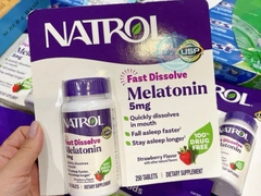 Viên ngậm ngủ ngon Natrol Sleep Melatonin 5mg của Mỹ