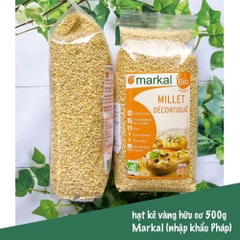 Hạt kê đã bóc vỏ hữu cơ Markal 500g