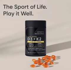 Viên bổ sung Vitamin D3K2 Sports Research D3 K2 160 viên