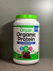 Protein hữu cơ Orgain Organic vị socola 920gr