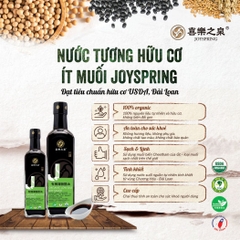 Nước tương hữu cơ ít muối Joyspring 500ml