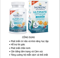 Omega 3 DHA Nordic Naturals Ultimate cho bé từ 6 tuổi 120 viên ( Hộp )