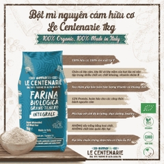 Bột mì Nguyên Cám hữu cơ Sima Bio 1kg ( Túi)