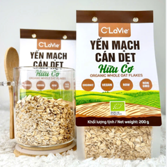 Yến Mạch cán dẹt hữu cơ C Lavie 450gr ( Túi)