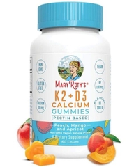 D3 K2 Mary Ruth's Kẹo dẻo Calcium Gummies 60v