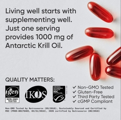 Omega 3 Nhuyễn thể Sports Research Omega-3 Krill Oil Double Strength 1000mg ( 60v )
