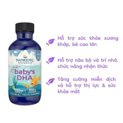 Omega 3 𝐁𝐚𝐛𝐲'𝐬 𝐃𝐇𝐀 𝐍𝐨𝐫𝐝𝐢𝐜 𝐍𝐚𝐭𝐮𝐫𝐚𝐥𝐬 𝐭𝐮̛̀ 𝐬𝐨̛ 𝐬𝐢𝐧𝐡 60ml ( Chai )
