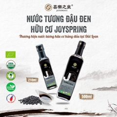 Nước tương đậu đen hữu cơ JoySpring 500ml ( Chai)