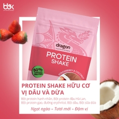 PROTEIN SHAKE DÂU VÀ DỨA DARGON SF 450gr