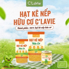 Hạt Kê Nếp Hữu Cơ Đã Tách Vỏ C'Lavie 200gr (Túi)