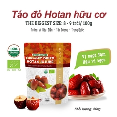 Táo Đỏ Hữu Cơ Hotan Green Nature 500gr ( Túi)